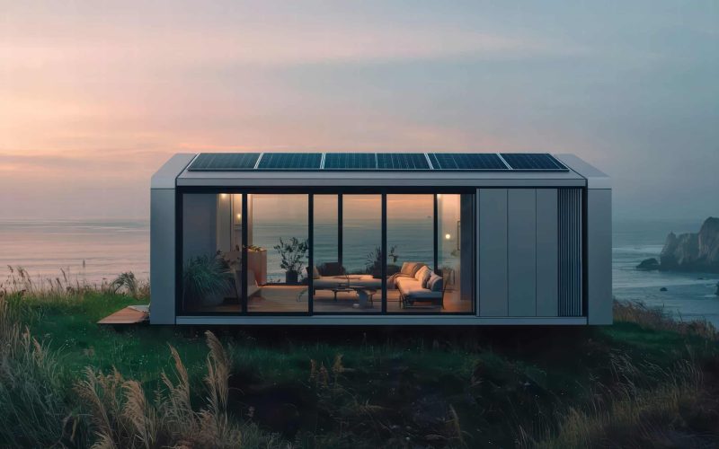Modern Minimalist Tiny Home on Water